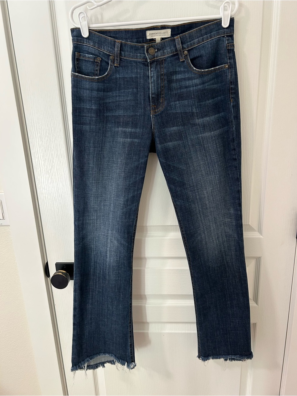 Current/Elliott Cropped Flare Jeans